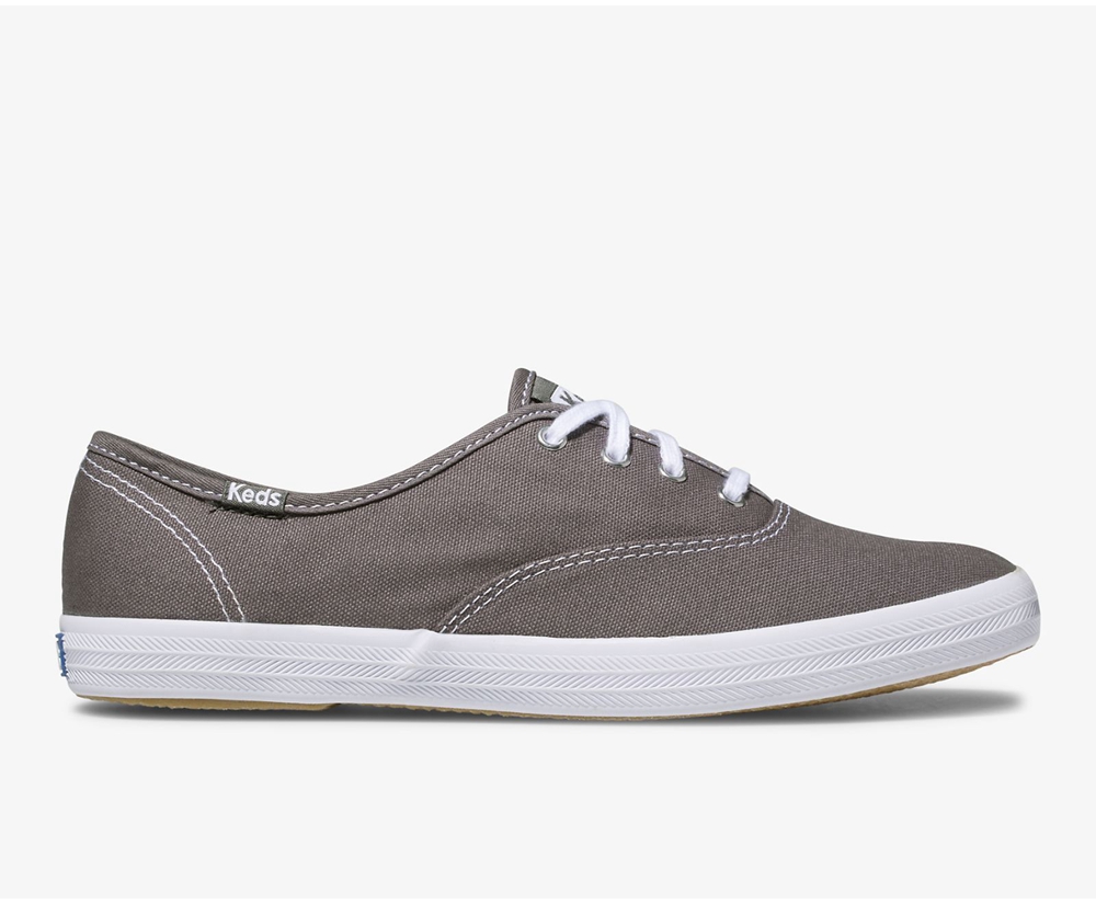 Womens Keds Sneakers - Champion Originals - Dark Grey - 3749-ISYHX